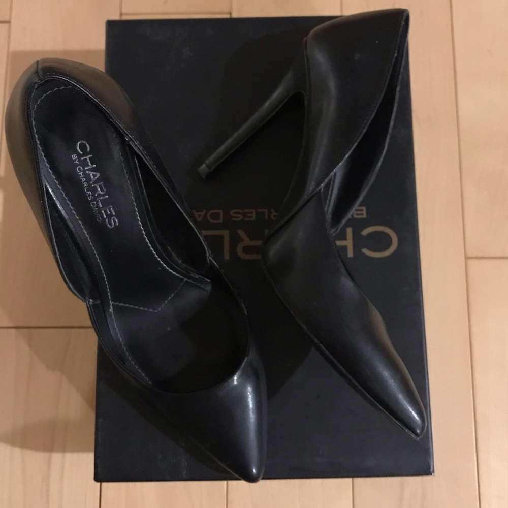 Charles’s black heel